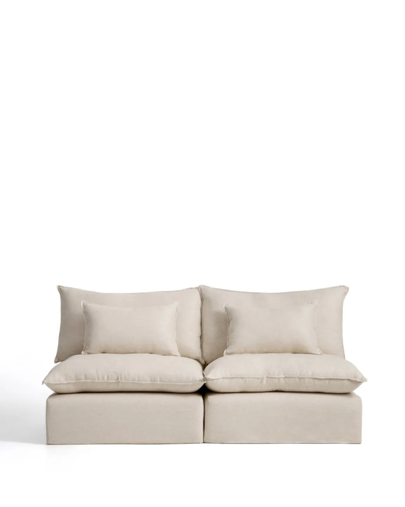 Kave Home Bank Anarela Linnen Beige 220cm