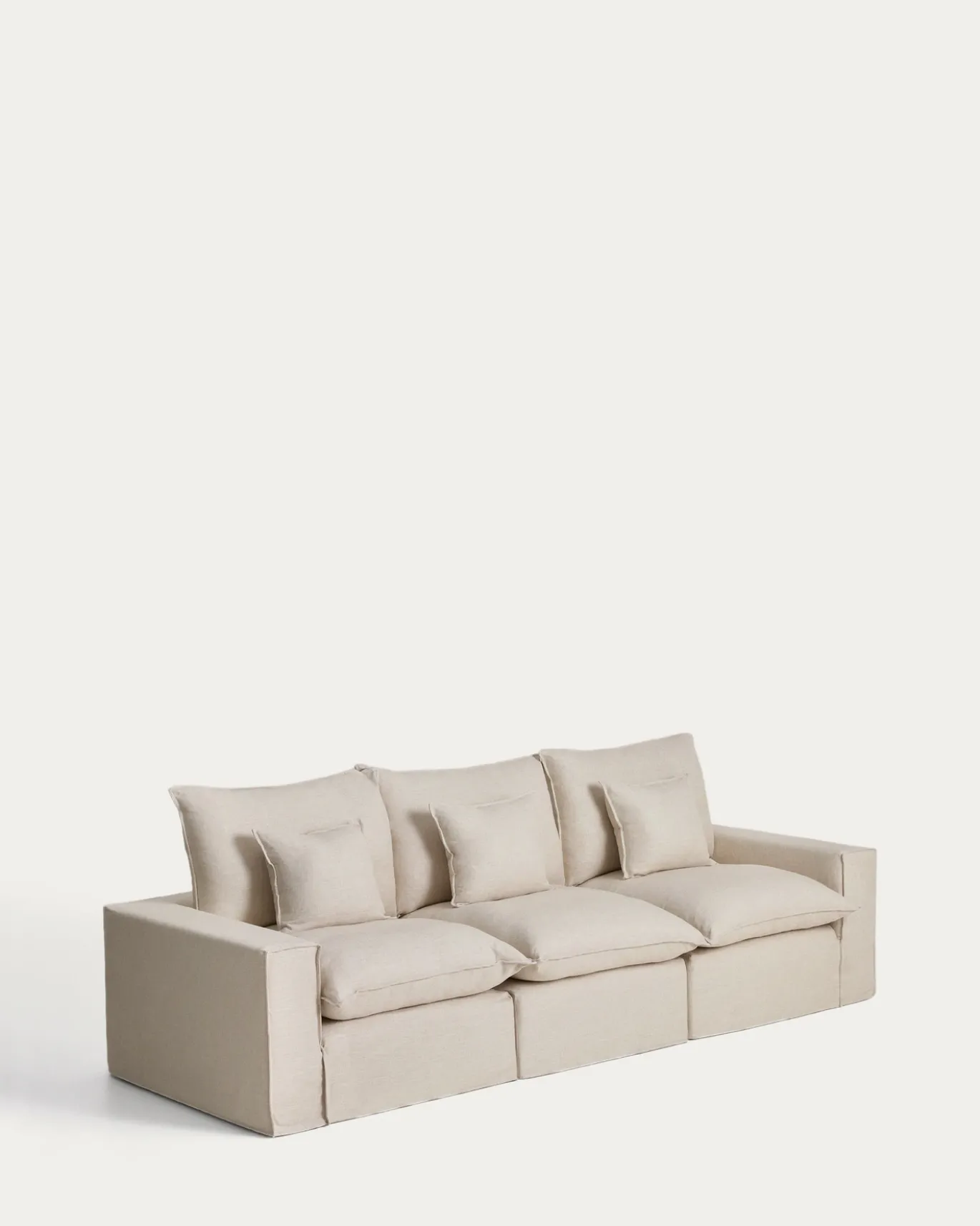 Kave Home Bank Anarela Linnen Beige 310cm