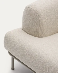 Kave Home Bank Aurum 3-Zits Ecru