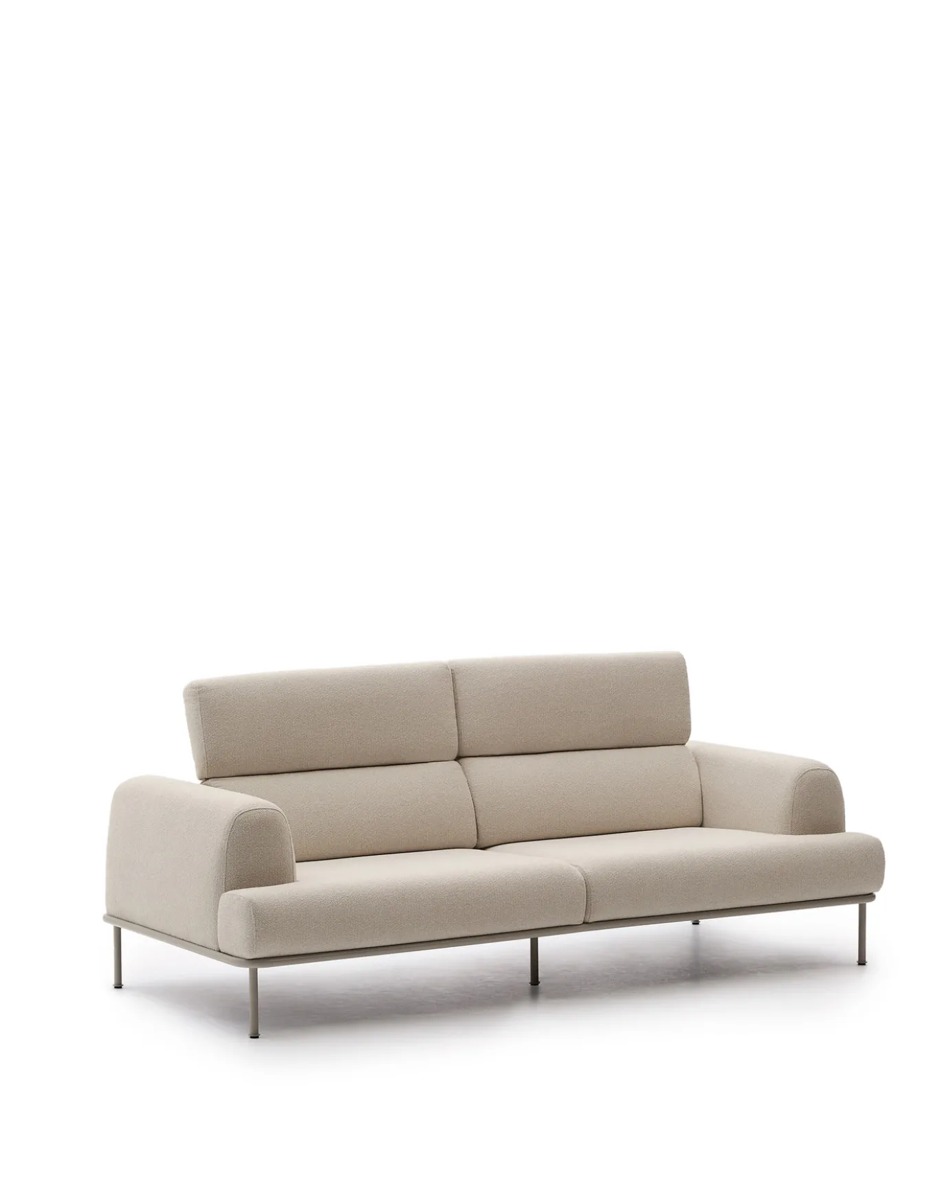 Kave Home Bank Aurum 3-Zits Ecru
