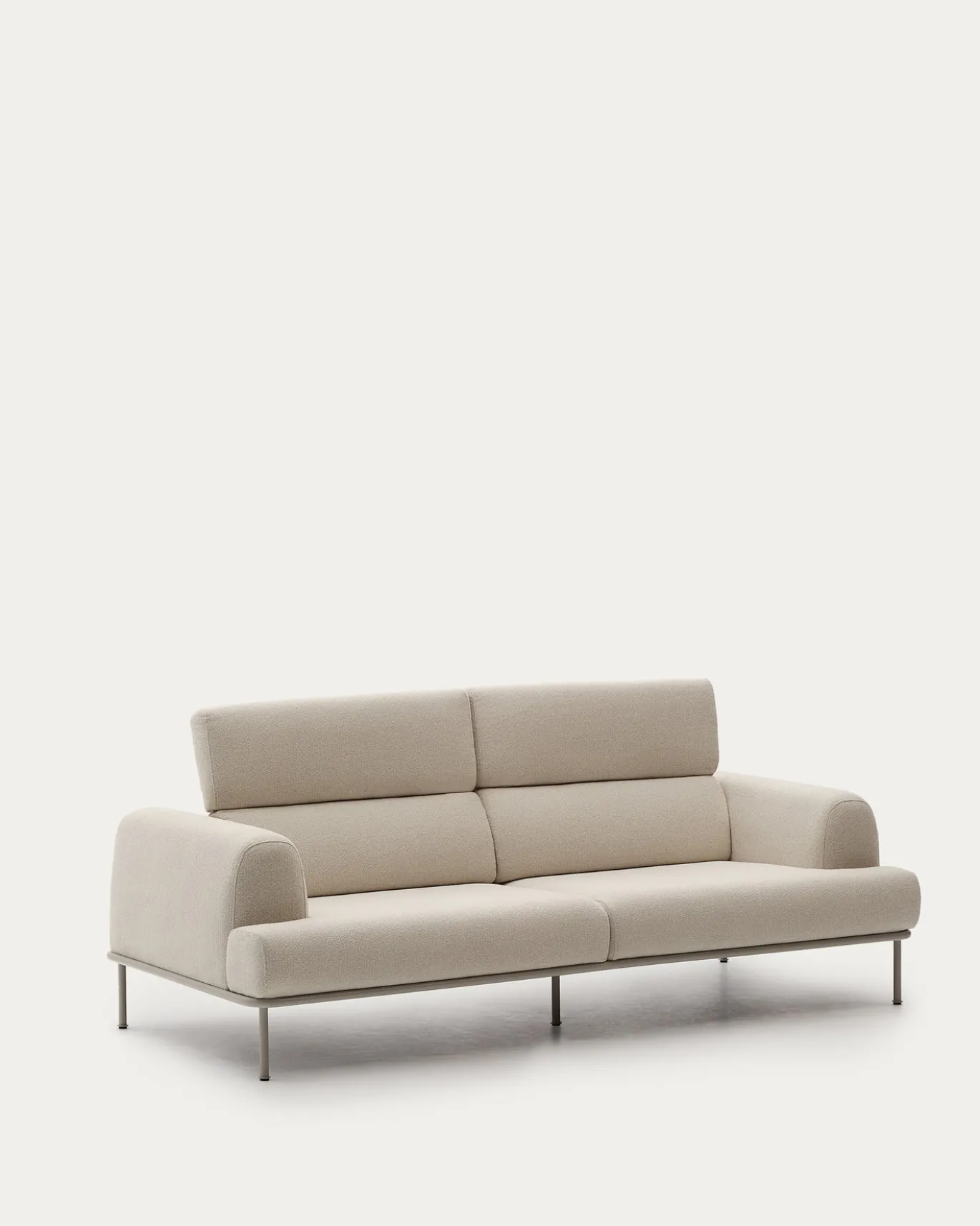 Kave Home Bank Aurum 3-Zits Ecru