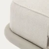 Kave Home Bank Compo Beige Chenille Grijs Metaal 130cm