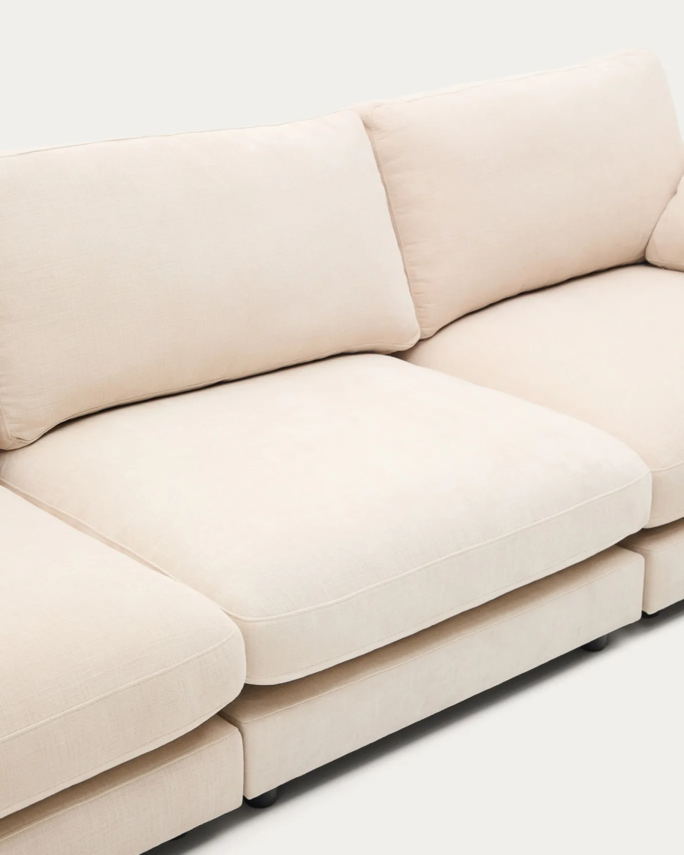 Kave Home Bank Gala 4-zits Beige Chenille 300cm