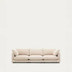 Kave Home Bank Gala 4-zits Beige Chenille 300cm