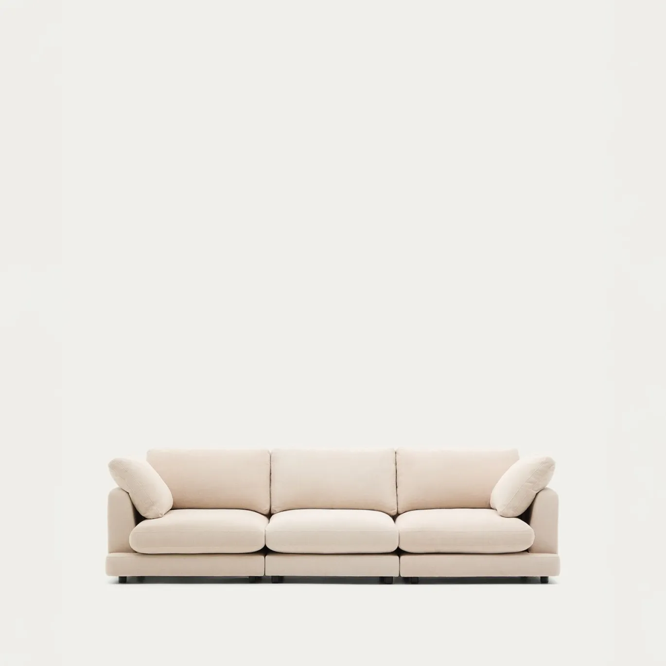 Kave Home Bank Gala 4-zits Beige Chenille 300cm