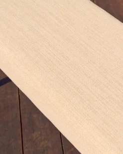 Kave Home Bankje Macaret Massief Eikenhout Bruin Afneembare Hoes 120cm