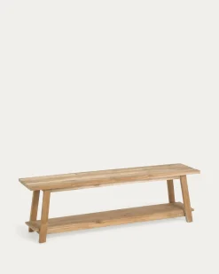Kave Home Bankje Safara Massief Gerecycled Teakhout 150cm