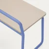 Kave Home Bankje Tinn Essenfineer met Blauw Frame 75cm