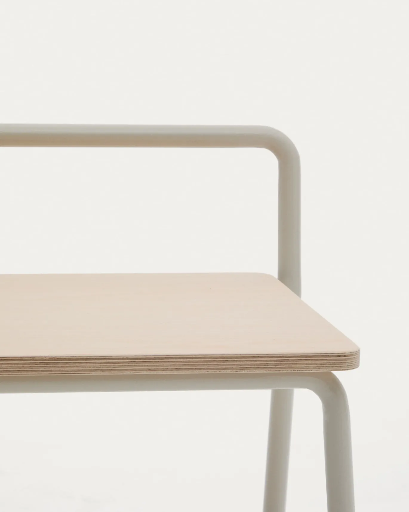 Kave Home Bankje Tinn Essenfineer met Beige Frame 75cm
