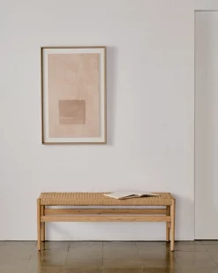 Kave Home Bankje Zaide Eikenhout Naturel 120cm