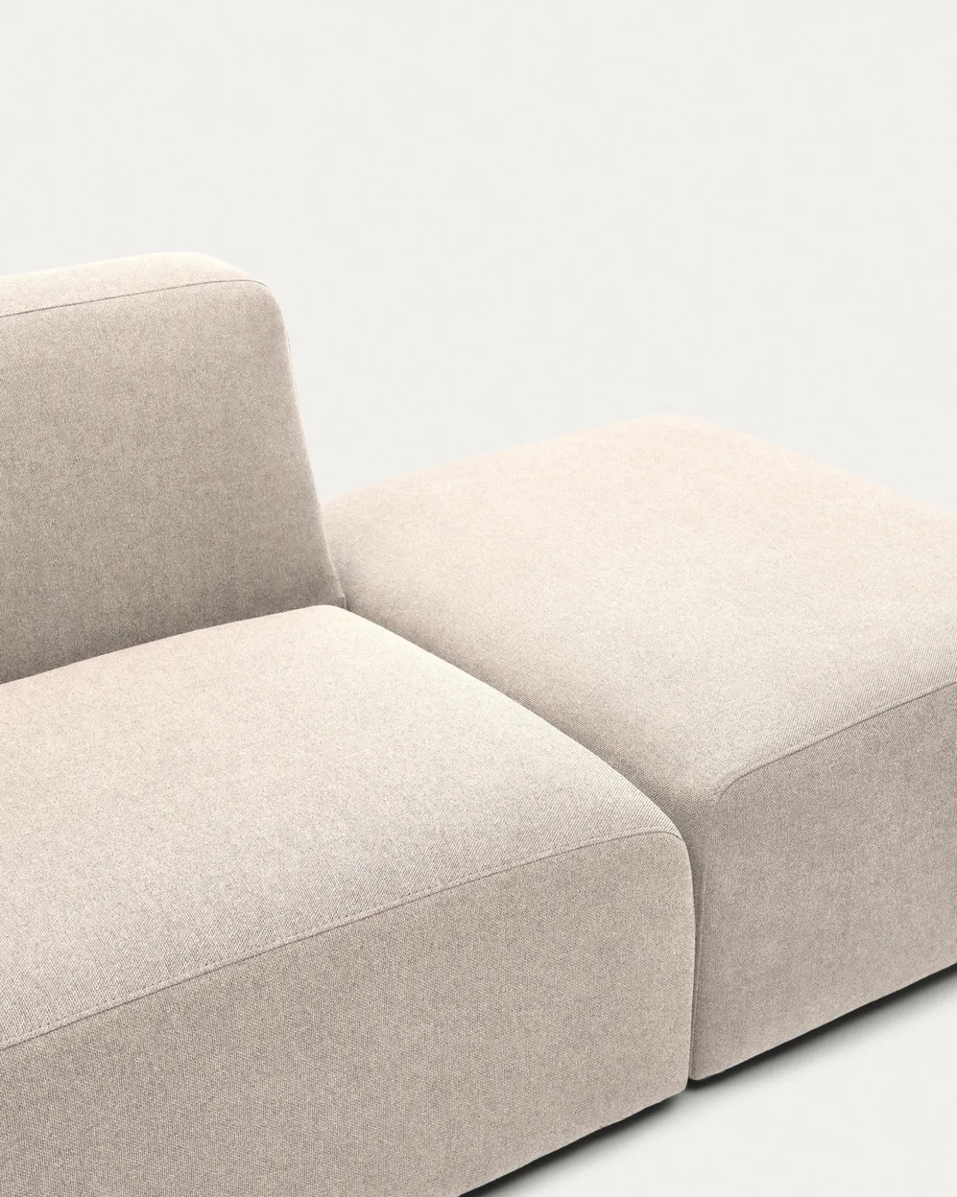 Kave Home Bank Neom 1-zits Modulair Beige Eindstuk 169cm
