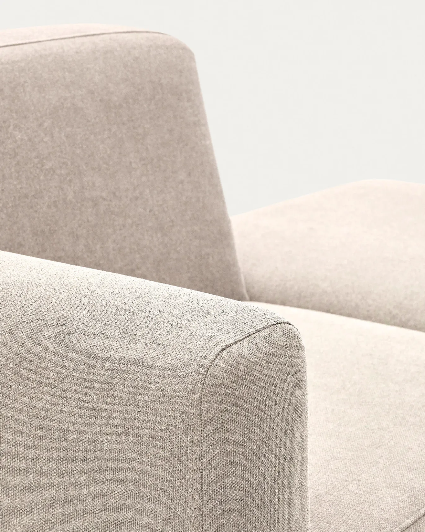 Kave Home Bank Neom 1-zits Modulair Beige Eindstuk 169cm