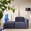 Kave Home Bank Neom 1-zits Modulair Blauw Eindstuk 169cm