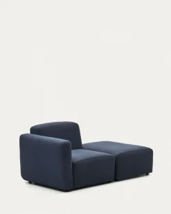 Kave Home Bank Neom 1-zits Modulair Blauw Eindstuk 169cm