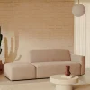 Kave Home Bank Neom 2-zits Modulair Beige Eindpaneel 244cm