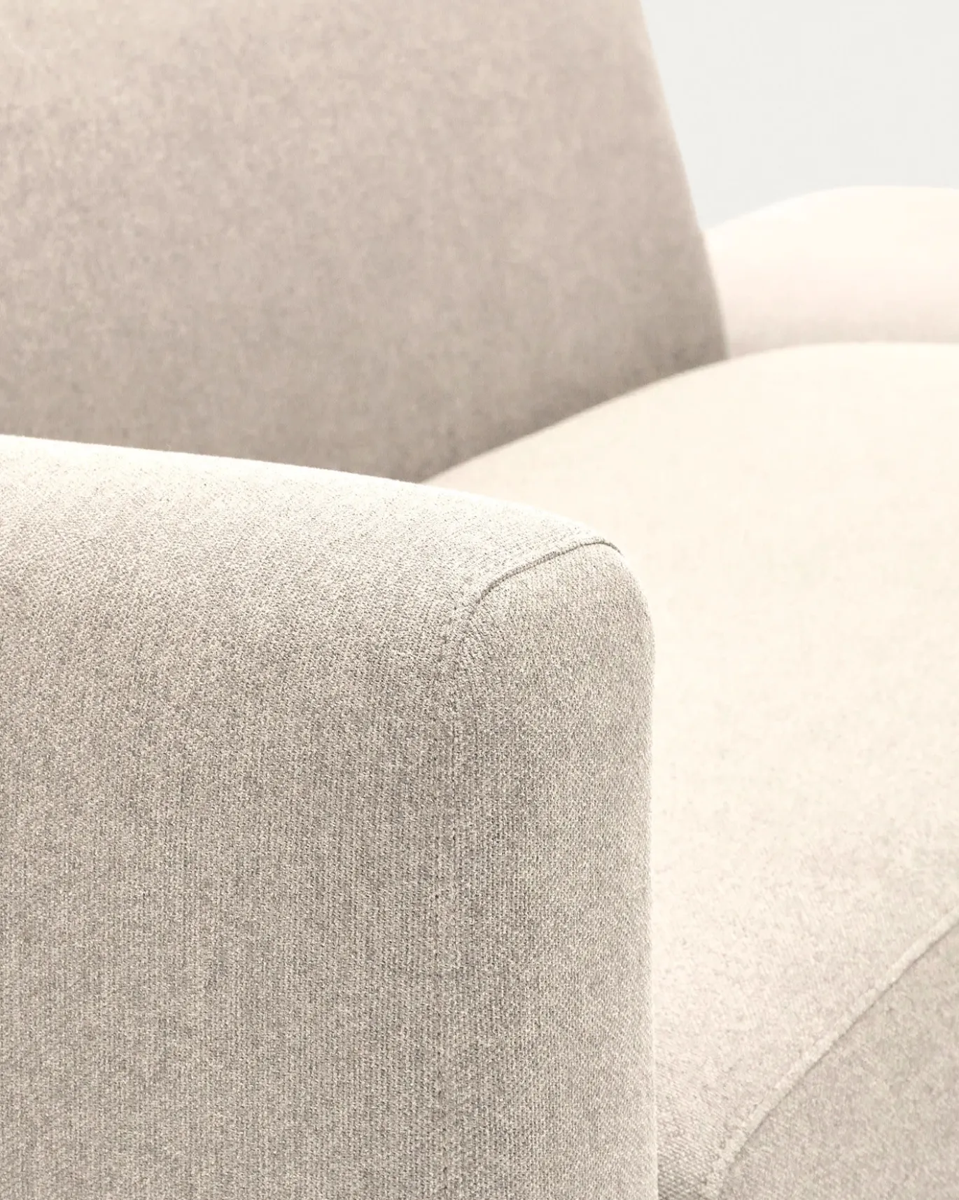 Kave Home Bank Neom 2-zits Modulair Beige Eindpaneel 244cm