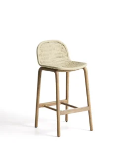 Kave Home Barkruk Alipa Acaciahout Beige