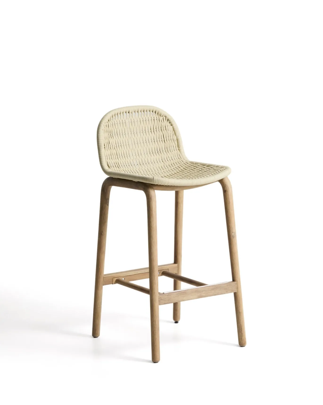 Kave Home Barkruk Alipa Acaciahout Beige