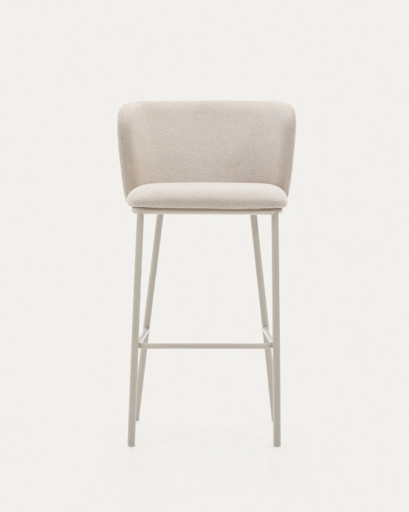 Kave Home Barkruk Ciselia Beige Bouclé 75cm