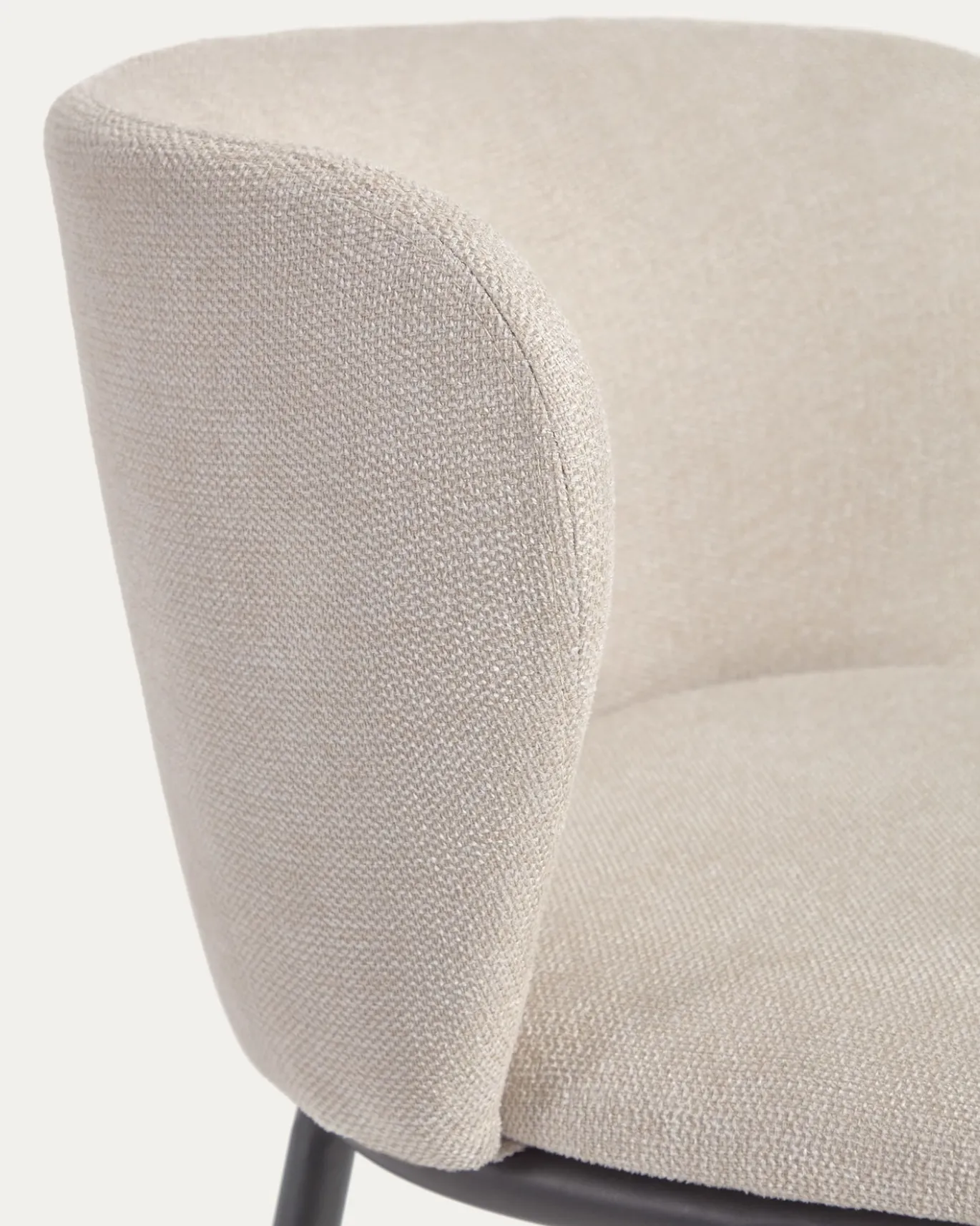 Kave Home Barkruk Ciselia Beige Chenille
