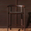Kave Home Barkruk Erice Aluminium/Touw Donkerbruin