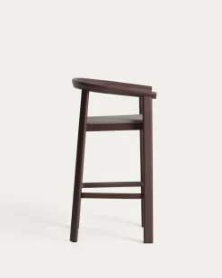 Kave Home Barkruk Erice Aluminium/Touw Donkerbruin