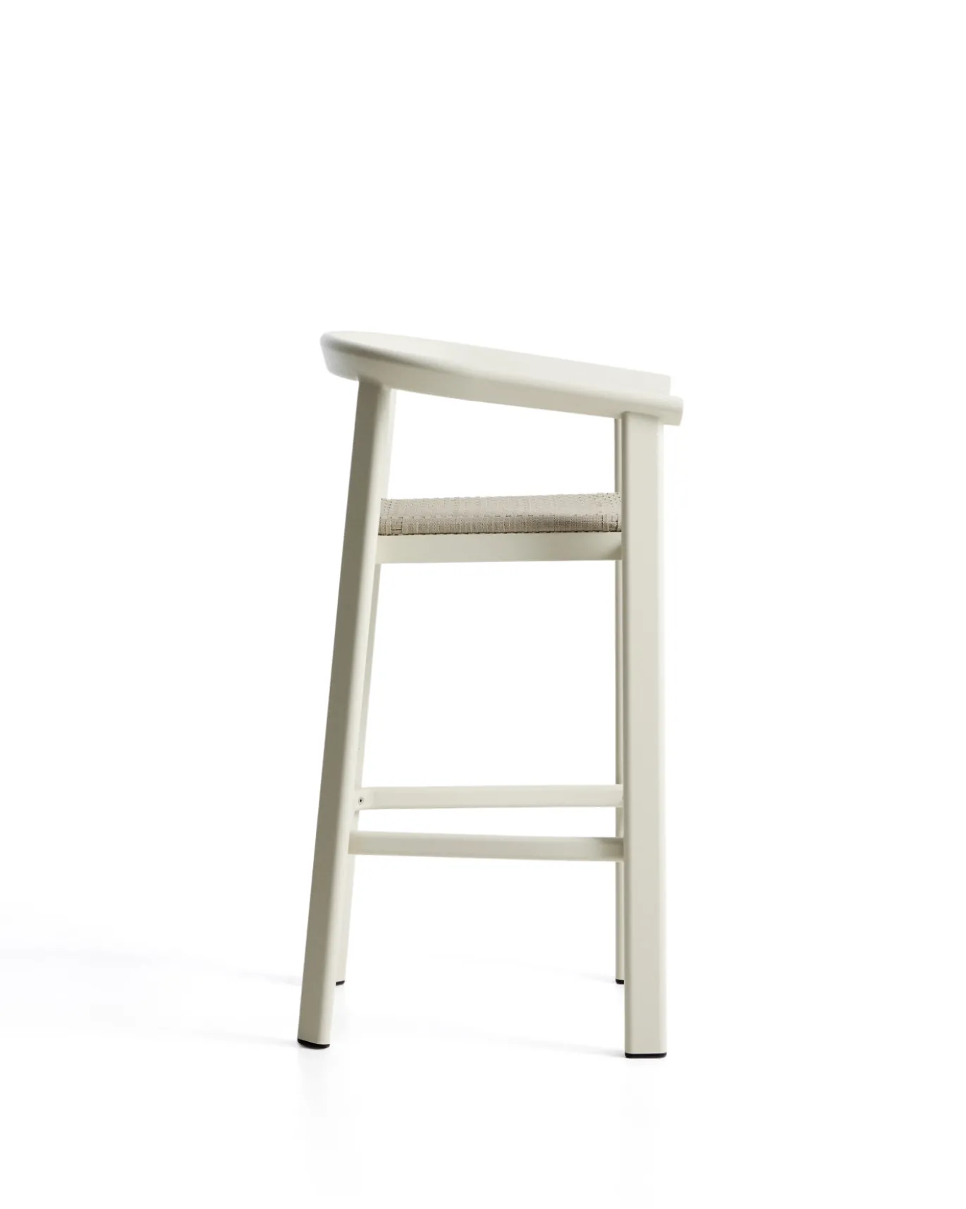 Kave Home Barkruk Erice Aluminium/Touw Beige