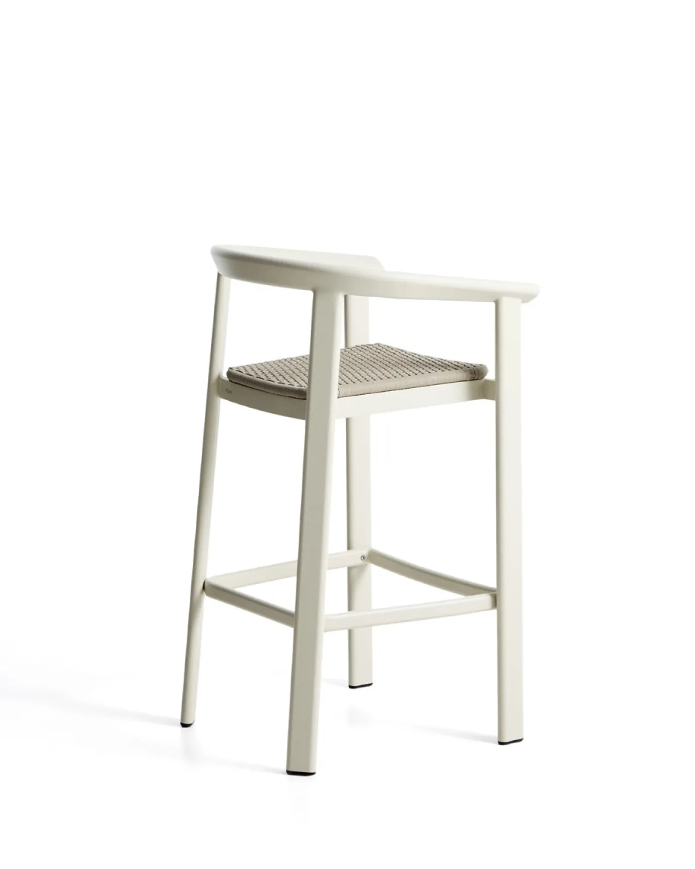 Kave Home Barkruk Erice Aluminium/Touw Beige