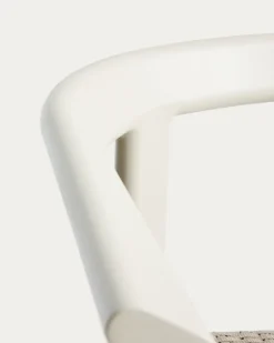 Kave Home Barkruk Erice Aluminium/Touw Beige
