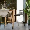 Kave Home Barkruk Lambton Zwart Touw Zwart Onderstel