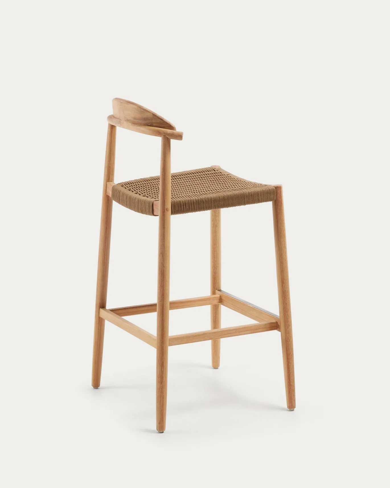 Kave Home Barkruk Nina Massief Acaciahout Naturel 76cm