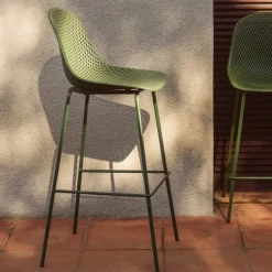 Kave Home Barkruk Quinby Outdoor Groen