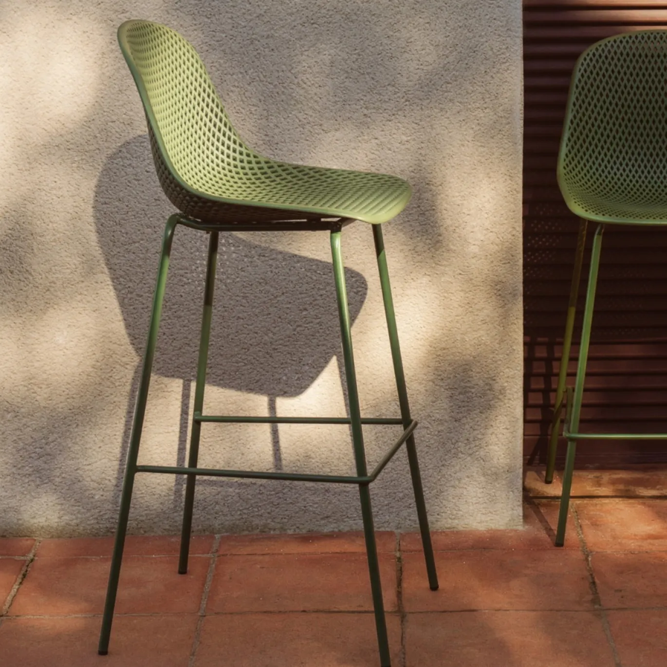 Kave Home Barkruk Quinby Outdoor Groen