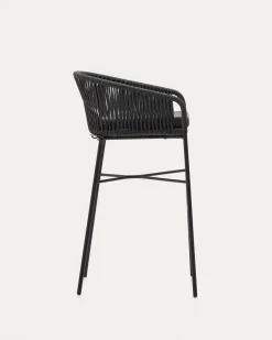 Kave Home Barkruk Yanet Zwart