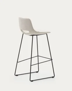 Kave Home Barkruk Zahara Beige/Zwart