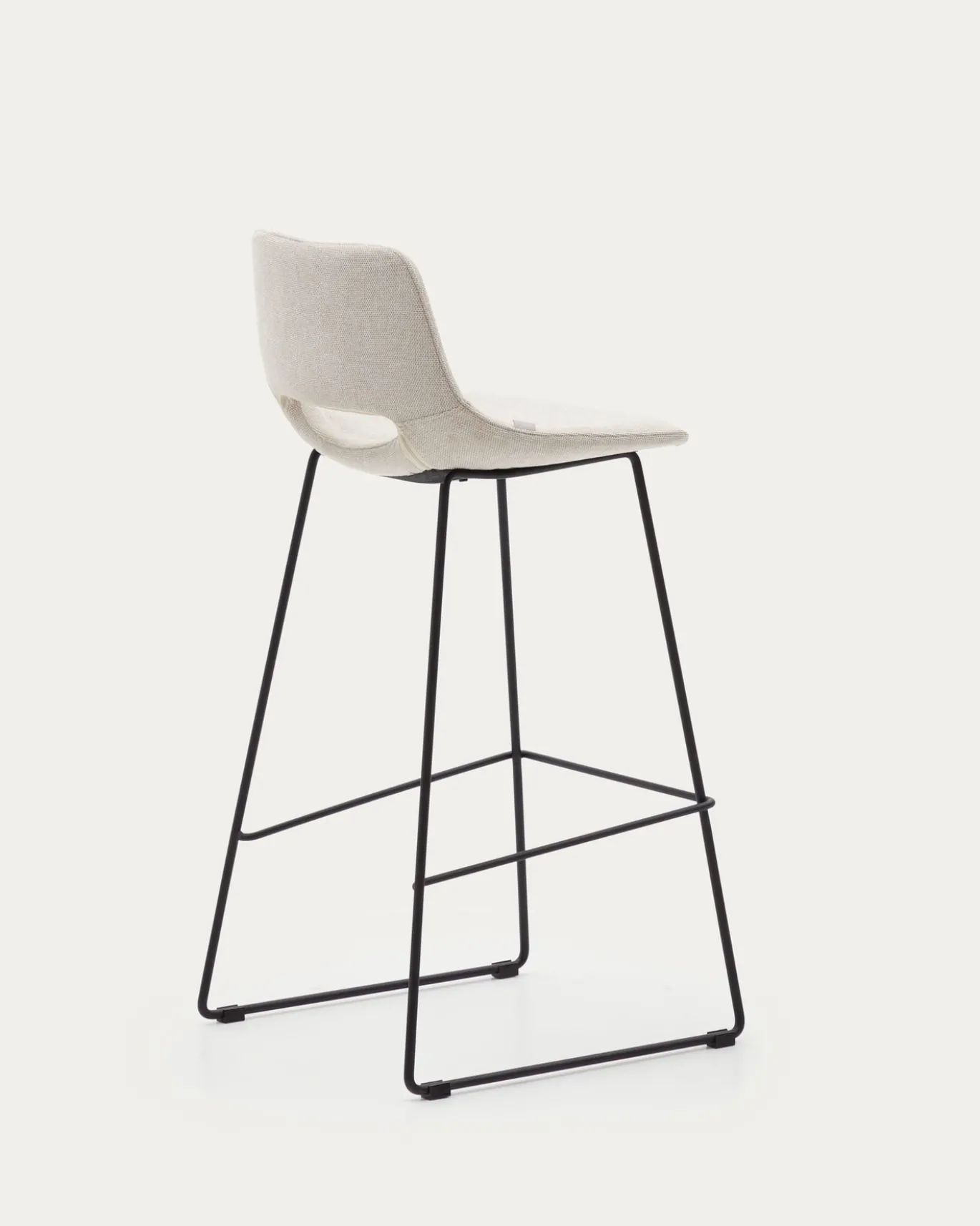 Kave Home Barkruk Zahara Beige/Zwart