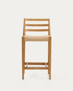 Kave Home Barstoel Analy Eikenhout Naturel 65cm