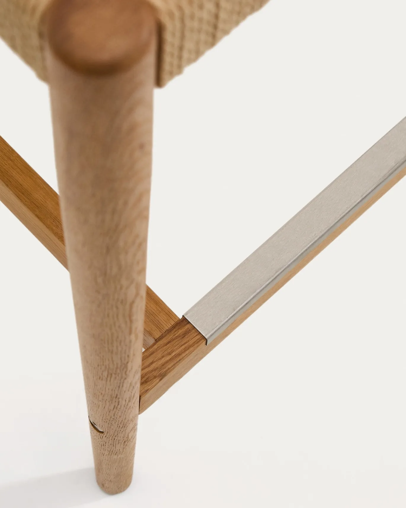 Kave Home Barstoel Analy Eikenhout Naturel 65cm