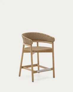 Kave Home Barstoel Arinella Acaciahout Naturel 65cm