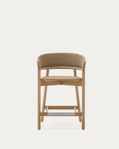 Kave Home Barstoel Arinella Acaciahout Naturel 65cm