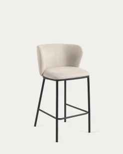 Kave Home Barstoel Ciselia Beige Chenille