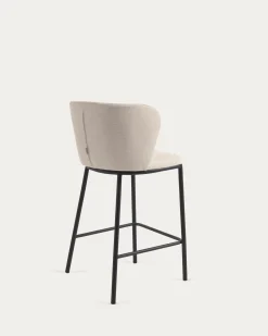 Kave Home Barstoel Ciselia Beige Chenille