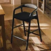 Kave Home Barstoel Derile Eiken Zwart