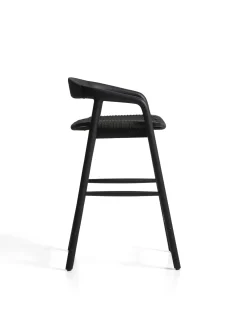 Kave Home Barstoel Derile Eiken Zwart
