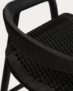 Kave Home Barstoel Derile Eiken Zwart