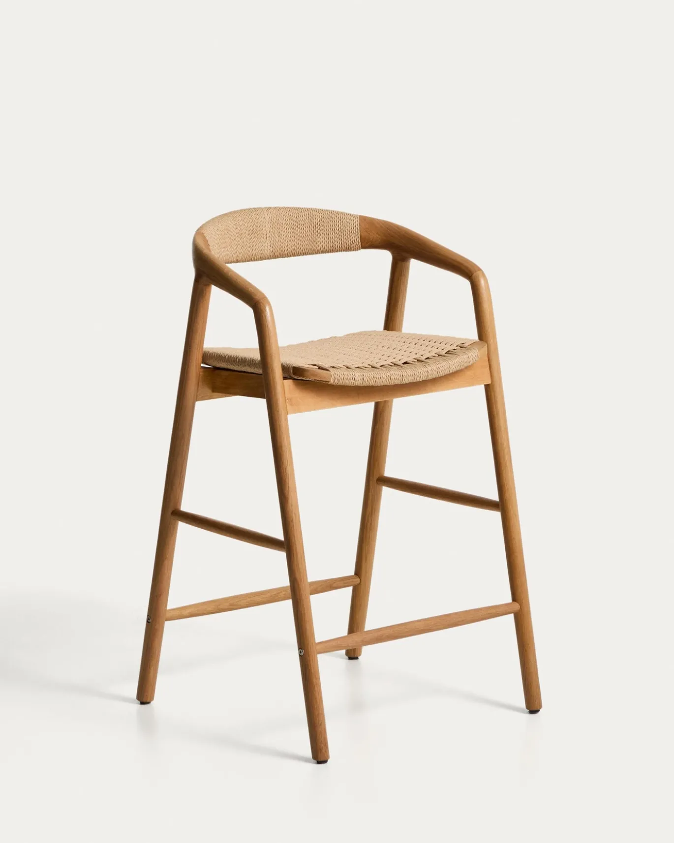Kave Home Barstoel Derile Eiken Naturel/Beige