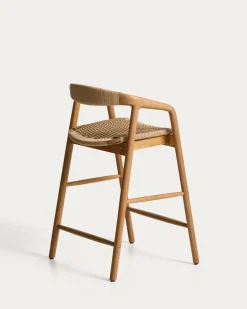 Kave Home Barstoel Derile Eiken Naturel/Beige