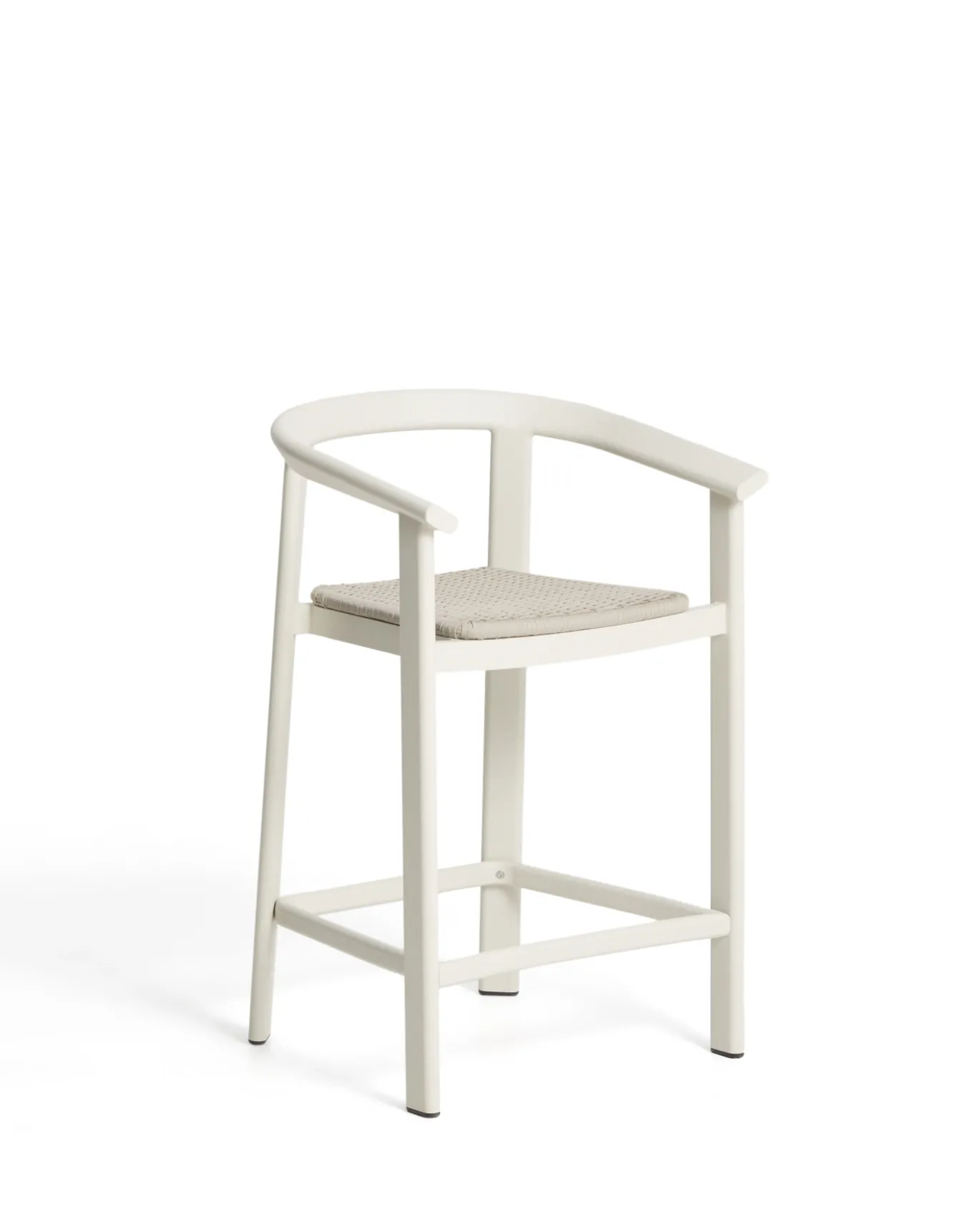 Kave Home Barstoel Erice Aluminium/Touw Beige