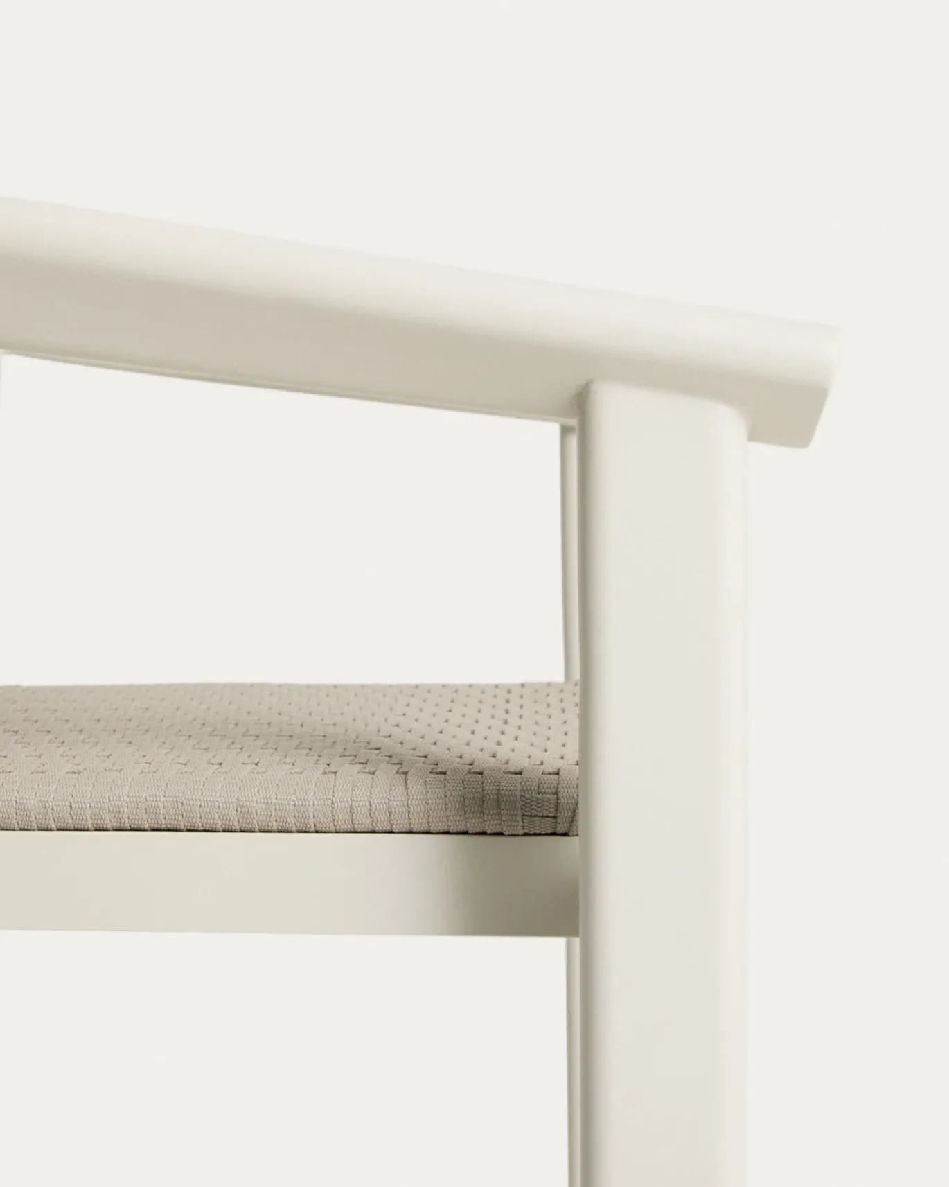 Kave Home Barstoel Erice Aluminium/Touw Beige
