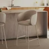 Kave Home Barstoel Maina Beige Chenille 65cm
